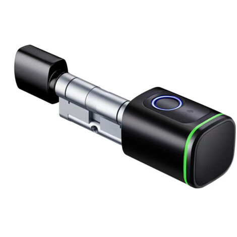Cerradura inteligente Tuya BT, huella dactilar, desbloqueo sin llave, aplicación, tarjeta inteligente, llave mecánica, 65 mm (A30+B35)