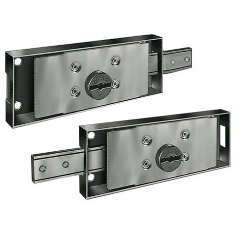 Cerradura lateral derecha para persianas – Modelo DM DX con cilindro Ø 25 mm – Prefer