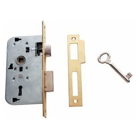 Cerradura Madera Embutir  20X40Mm 200240Hl Laton Canto Cuadrado Sin Resbalon Tesa