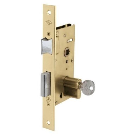 Cerradura Madera Embutir  22X40Mm 1960A60/2 Laton Sin Palanca Cvl
