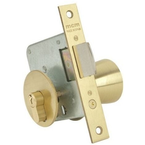 Cerradura Madera Embutir  22X50Mm 1561-3-50 Laton Pomo Canto Cuadrado Mcm