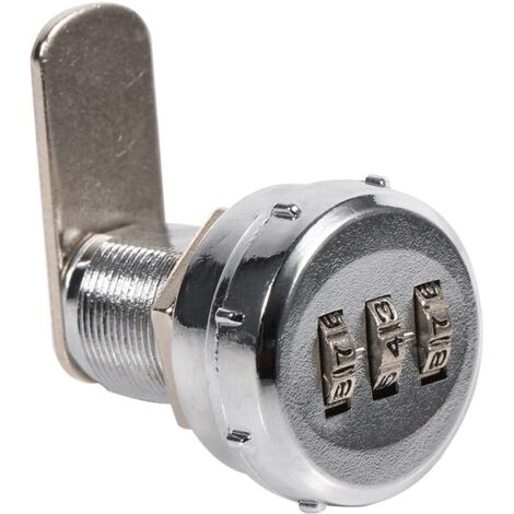 Cerradura mecánica para armarios, cerradura para cajones, código de contraseña de 3 dígitos para armarios, alacenas, cajones y buzones.