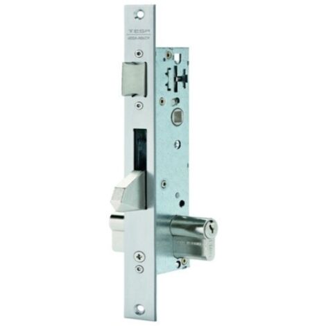 Cerradura Metalica Embutir 15X35Mm 2210Be353Ai Inox Picaporte/Palanca Basculante Tesa