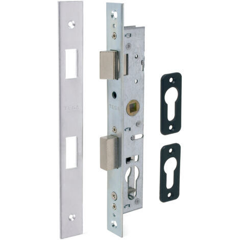 Cerradura Metalica Embutir 23X15Mm 220015Hz Cincado Picaporte Palanca Tesa
