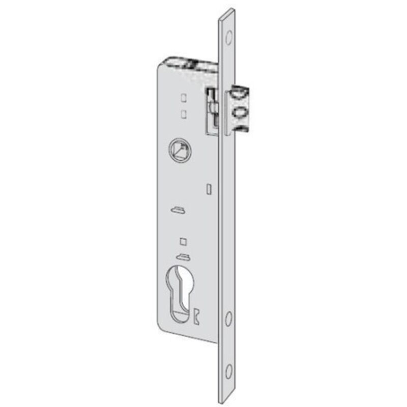 Cisa - Cerradura Metalica Embutir 20Mm 446502200New Fori Cromo Picaporte