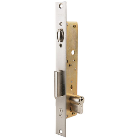 Cerradura met.emb. 2216 e-25mm rod/pal.desl. inox tesa 22162