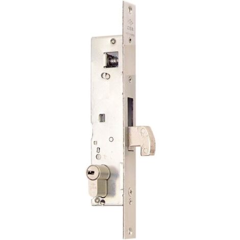 Cerradura met.emb. 25x25mm gancho cisa ac.cin./ac.inox niq s