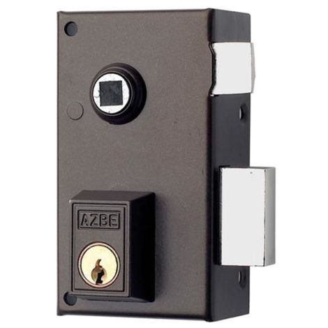 Cerrojo de seguridad FAC 308R/80 botón-llave y cadena derecha en dorado