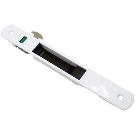 Cerradura moderna KZQ para puertas corredizas de vidrio y ventanas, seguridad para el hogar (blanca, 28 mm)
