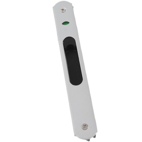 Cerradura monobloque con gancho para puertas y ventanas correderas de cristal: moderno accesorio de seguridad fabricado en acero inoxidable y aleación de zinc (20 x 3 cm, 1 cerradura + 1 gancho).