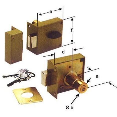 Cerradura Palanca URKO izquierda 38-50