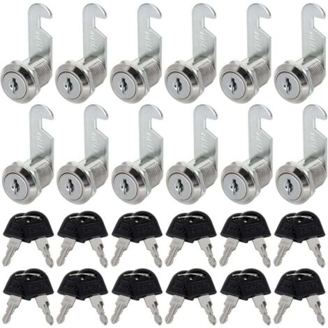Cerradura para buzón KZQ 10 piezas, cilindro de buzón de 30 mm, cerradura para muebles para buzones, puertas de armarios, armarios