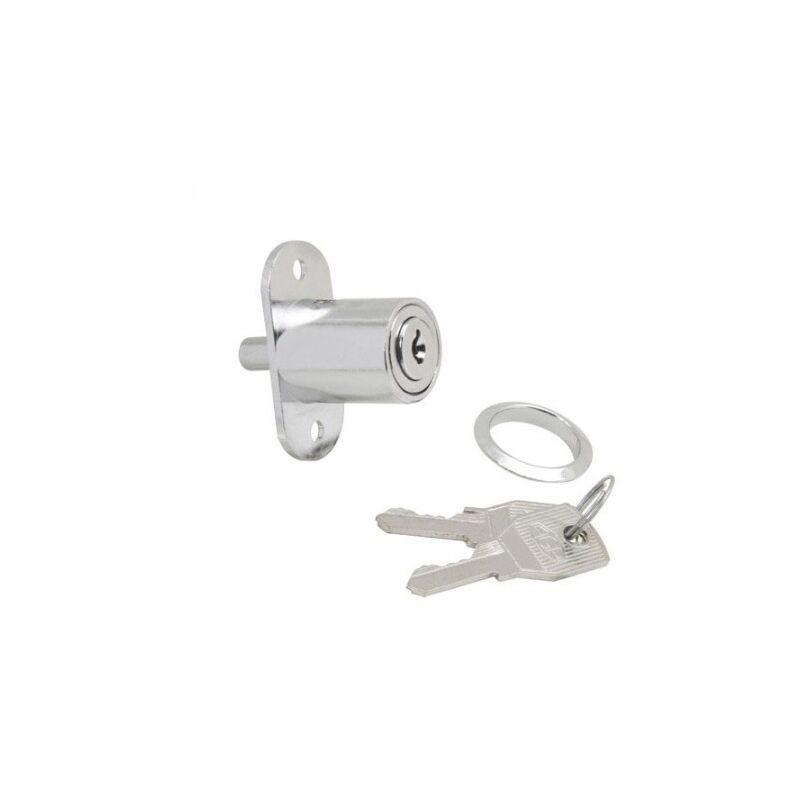 

Cerradura puerta corredera con pulsador 347/27 mm. cromado