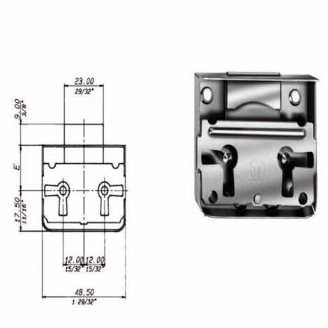 Cerradura para muebles E 45 M42 Meroni