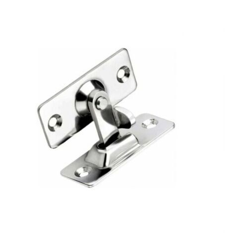 Cerradura para puerta corrediza de 90 grados, color plata, 44 x 19 mm, cerradura de seguridad de acero inoxidable en ángulo recto, hebilla plegable para puertas corredizas