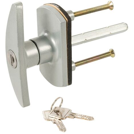 Cerradura para puerta de garaje 75 mm, diamante