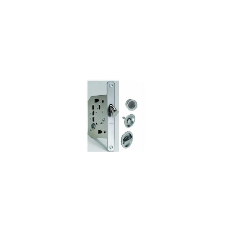 

Cerradura Puerta Corredera Niq C/Mule/Boton/Dedal 1095Q Redonda O