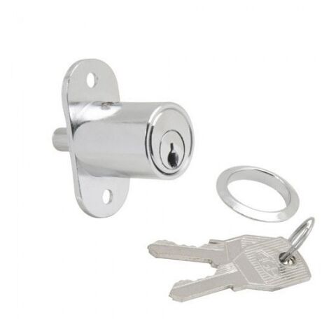Cerradura puerta corredera pulsador 147/27 mm. cromado