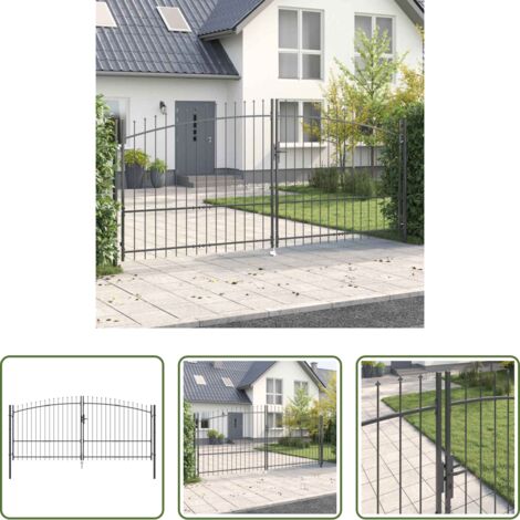 Cerradura -  Puerta Doble con cerradura Gris 400 x 199.5 cm Acero