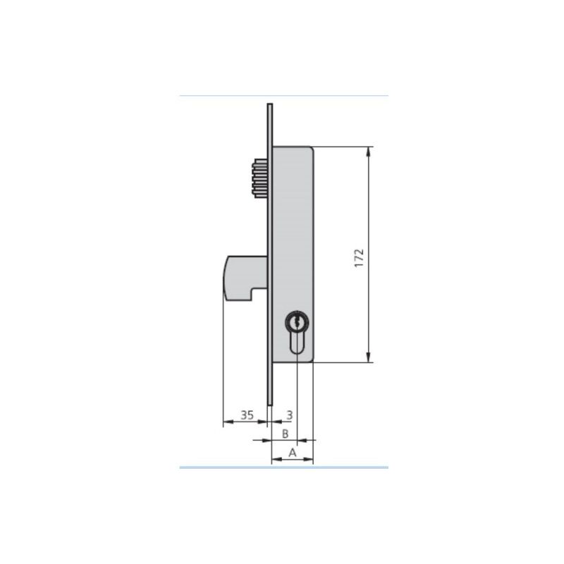 

Cerradura Met.emb. 25x20mm 1990v20/0 Niq Rod/gan - CVL