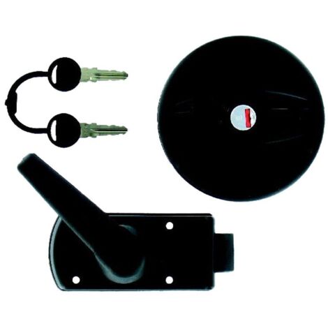 Cerradura redonda de plástico para vehículos recreativos ZADI Color - Negro