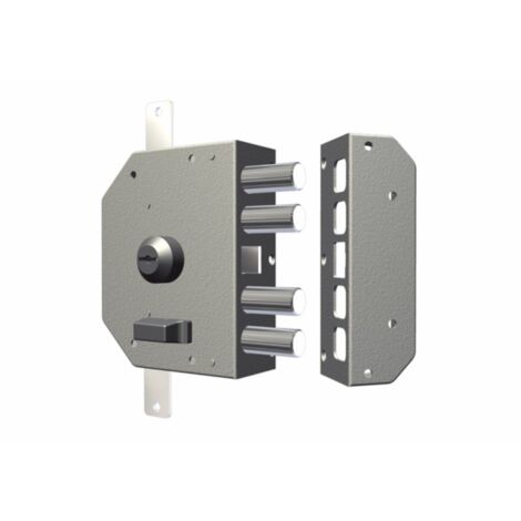 Cerradura seg. sobr. 130x164x32mm 60mm 3450cri cr. izquierda