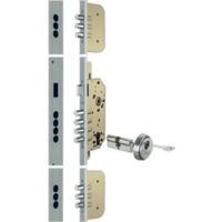 CERRADURA SEGURIDAD 8922-80 ALUMINIO SIN CILINDRO CERRADERO LARGO 40 MM Dorada Y 8422937070048