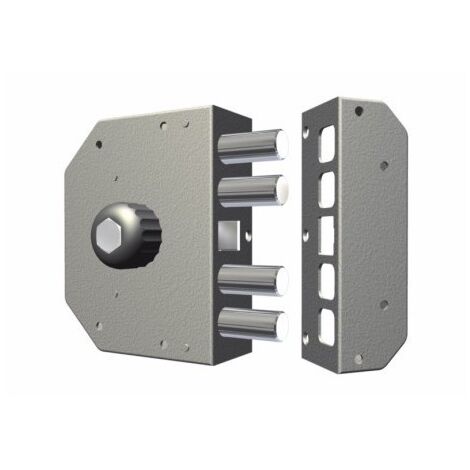 Cerradura Seguridad Sobreponer  130X164X32Mm 3050Cri Cromo Entrada 60 IzquierdaCr