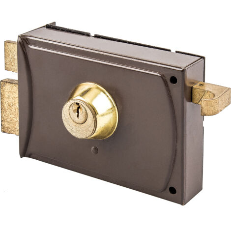 CERRADURA SEGURIDAD SOBREPONER PINTADA HANDLOCK DERECHA 125