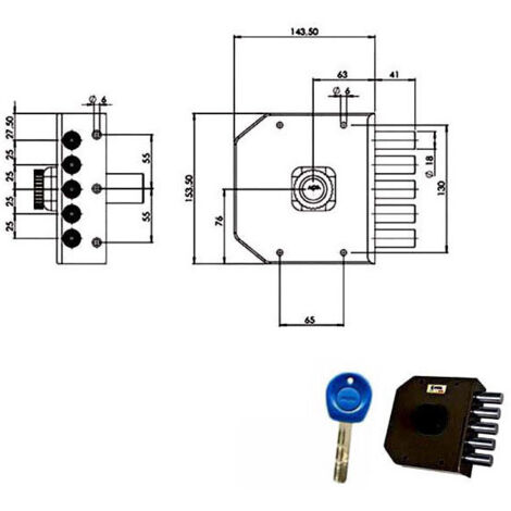 Cerradura Sic.Semplice Dx Bomba Jm421 Moia