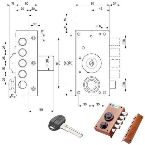 Cerradura Sic.Semplice Dx Bomba Scr. 30416 Mottura