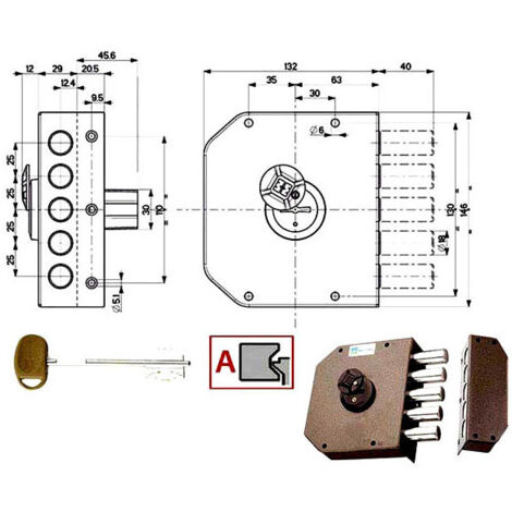 Cerradura Sic.Semplice Dx Dm 20500 Mottura