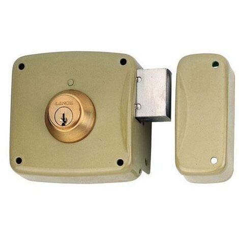 Cerradura Sobreponer 100X50Mm 5124Ahe10I Hierro Esmaltado Palanca Izquierda Lince