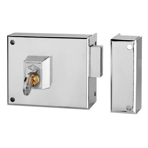 Cerradura Sobreponer 100X60Mm 124A10D/0 Niquel Palanca Derecha Cvl