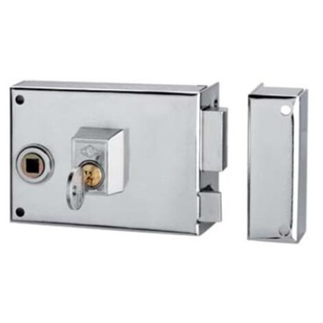 Cerradura Sobreponer 120X60Mm 125Br12D/0 Niquel Picaporte/Palanca Derecha Cvl