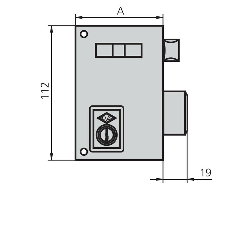 

CVL - Cerradura Sobrep Izda Esmal 60 Mm - CFZ11910266