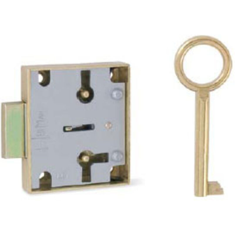 

Cerradura Mueble Sobrepu.Gorjas 25 mm Con Llave - Latonado