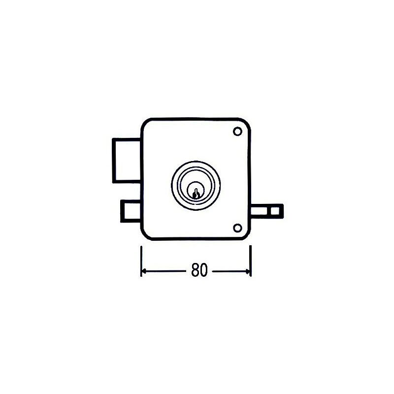 

Cerradura Sobreponer 2525 Pr 80 Iz - Mcm