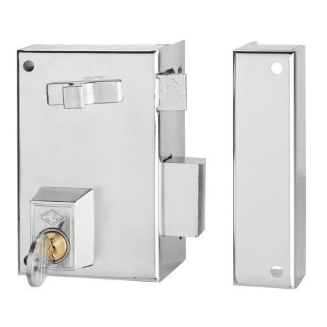 Cerradura Sobreponer 60X35Mm 56A60I/0 Niquel Picaporte/Palanca Izquierda Cvl