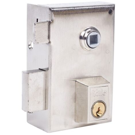 Cerradura Sobreponer 70X40Mm 56B70Ihn Hierro Niquel Picaporte/Palanca Izquierda Yale