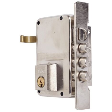 Cerradura Sobreponer 70X40Mm 8Dhn Hierro Niquel Picaporte/Palanca Derecha Yale