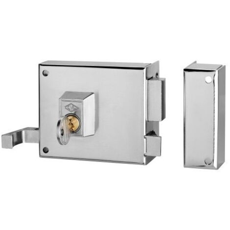 Cerradura Sobreponer 80X60Mm 125A08I/0 Niquel Picaporte/Palanca Izquierda Cvl