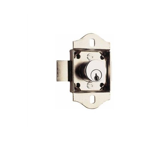 Cerradura sobreponer armario cromo 718-43 baton