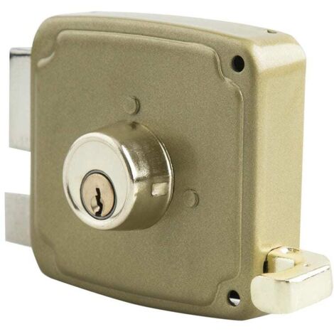 CERRADURA SOBREPONER DORADA HANDLOCK IZQUIERDA 100MM