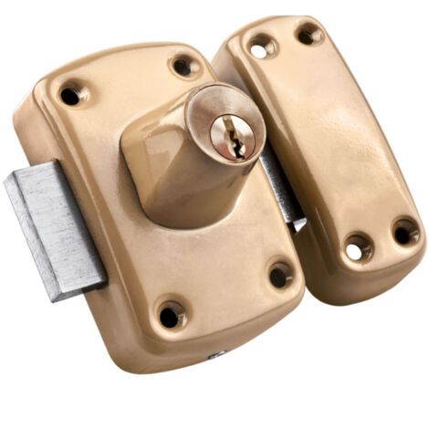 Cerradura sobreponer esmaltada handlock doble llave