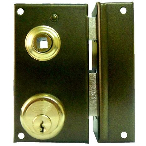 Cerradura sobreponer ILARGI 56b 60mm HE izquierda redondo