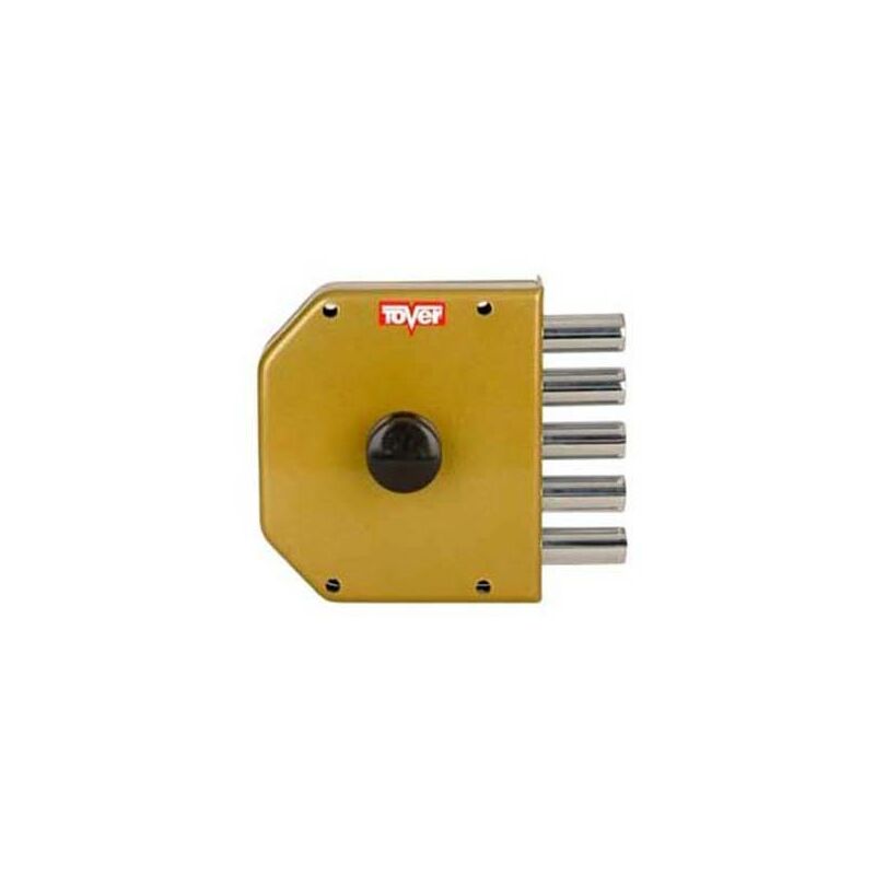 

Cerradura sobreponer Tover 6201 sin varillas oro izquierda