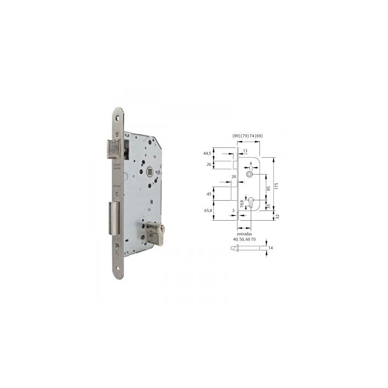 

Cerradura embutir madera c r