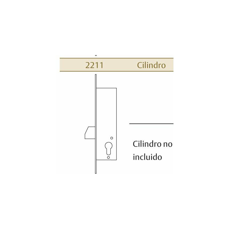 

CERRADURA 2211 PALANCA S/CILINDRO 20-30X30 - Tesa