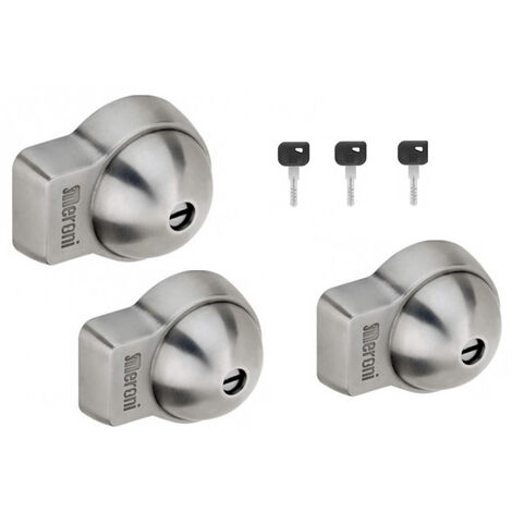 Cerradura UFO+ para puerta trasera y 2 laterales utilitarios + 3 llaves - 8086H3332B